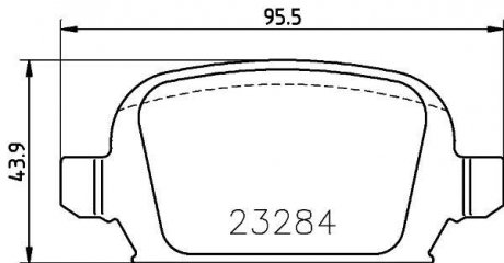 Комплект тормозных колодок, дисковый тормоз - (93188452 / 93178789 / 9200132) MINTEX MDB2168 (фото 1)