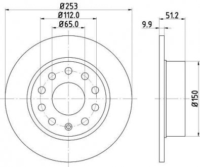 Тормозной диск MINTEX MDC1640C (фото 1)