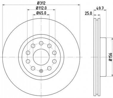 Тормозной диск MINTEX MDC1706C (фото 1)