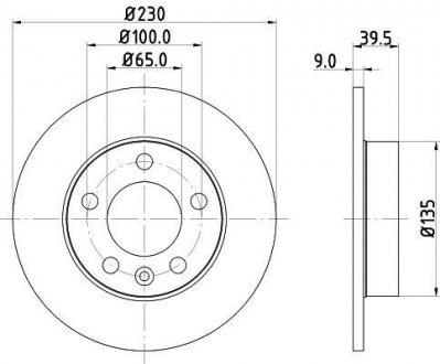 Тормозной диск MINTEX MDC980C (фото 1)