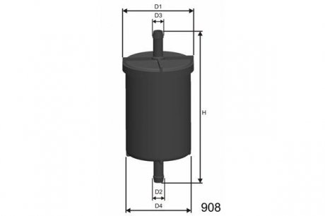 Фильтр топливный в сборе MISFAT E510
