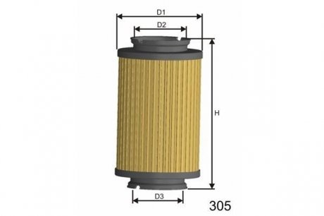Фильтр топливный в сборе MISFAT F107 (фото 1)