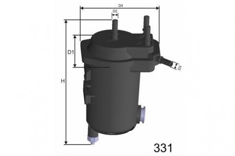 Фильтр топливный Renault Kangoo 1.5DCi 05- - (8200458397 / 7701063611) MISFAT F121A (фото 1)
