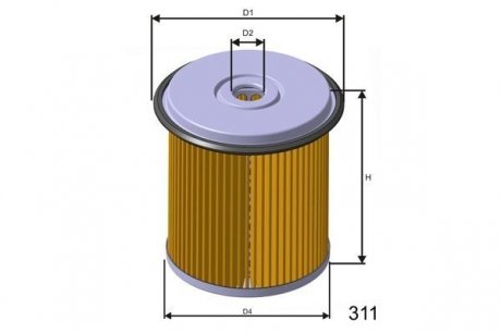 Фильтр топливный в сборе MISFAT F685 (фото 1)