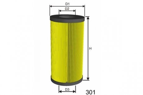 Элемент фильтрующий фильтра масла MISFAT L049 (фото 1)