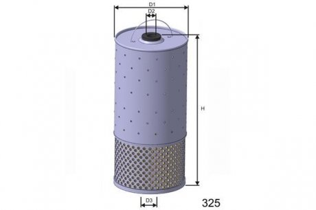 Фильтр масляный DB W124 2.0D (OM601) 83-89, 2.5D (OM602) 85- MISFAT L528