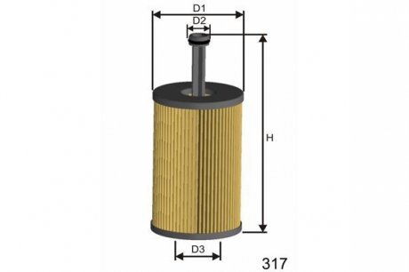 Масляный фильтр MISFAT LM559 (фото 1)