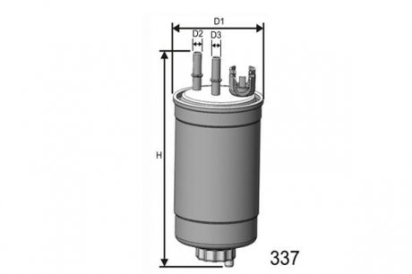 Фильтр топливный Ford Mondeo 2.0 DI TD 00- - (1S719155AC / 1S719155AD / 1S719155AB) MISFAT M264 (фото 1)