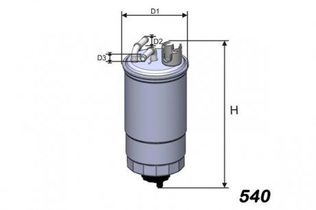 Фильтр топливный VW/Seat 1.9 SDI/TDI 98-05 - (6N0127401H / 6N0127401F) MISFAT M275 (фото 1)
