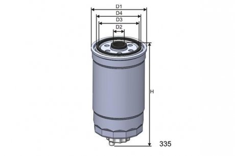 Фильтр топливный в сборе MISFAT M324