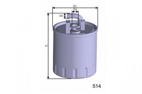 Фильтр топливный DB W168 A160-A170 CDI 99- - (A6680920101 / A611092060167 / A611092060164) MISFAT M416