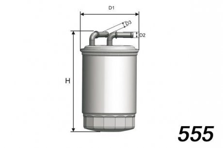 Фильтр топливный в сборе MISFAT M518