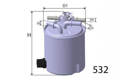 Фильтр топливный в сборе MISFAT M588