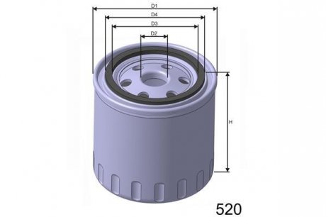 Фильтр масла MISFAT Z102 (фото 1)