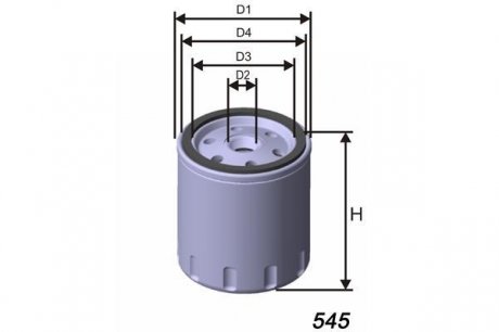 Фільтр масла VAG (бенз.) MISFAT Z130A