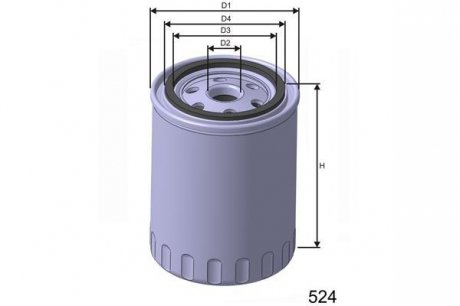 Фильтр масла MISFAT Z164B (фото 1)