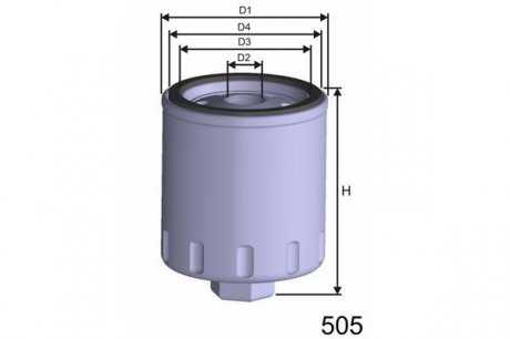 Фильтр масла MISFAT Z282A (фото 1)
