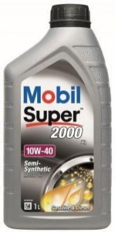 Моторна олія 1л SUPER 2000 10W-40 MOBIL 150017 (фото 1)