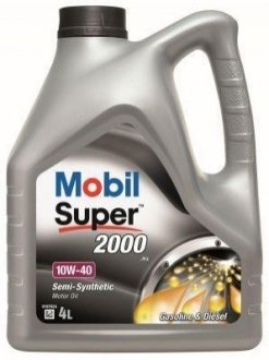 Моторное масло SUPER 2000 x1 10W-40 4л MOBIL 150018