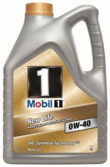 Моторное масло NewLife 0W-40 5 л - MOBIL 151053