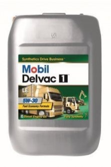 Моторное масло 20л 5W30 DELVAC 1 LE MOBIL 152249
