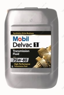 Трансмиссионное масло 20л Delvac 1 TF 75W-80 MOBIL 153485