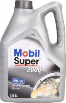 Моторное масло Super 5л 2000 X1 5W-30 MOBIL 153536