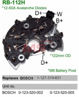 Діодний міст генератора RB-112H MOBILETRON RB112H