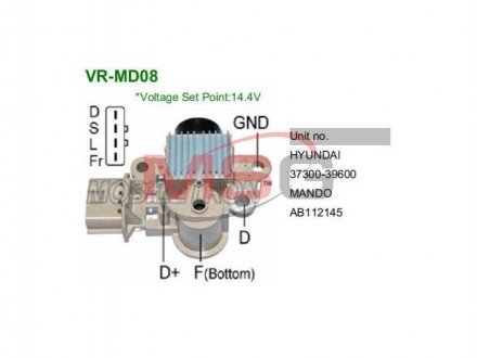 Регулятор генератора MOBILETRON VRMD08 (фото 1)