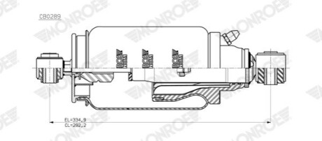 Амортизатор кабіни MONROE CB0289