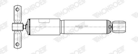 AMORTYZATOR CITROEN BERLINGO ER_ EC_ 18>BERLINGO BOX BODY/MPV K9 18>OPEL COMBO BOX BODY/MPV K9 18> TYL LE PR SZT MONROE G2257 (фото 1)