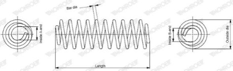 SPREZYNA TYL SEAT LEON 02.10- MONROE SE3572 (фото 1)