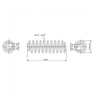Пружина підвіски MONROE SP3335