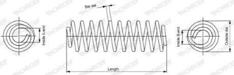 SPREZYNA TYL AUDI A6 03.05- MONROE SP3869