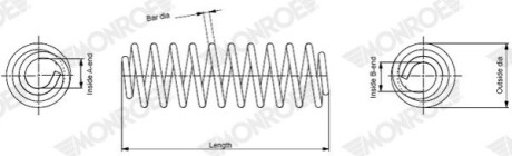 COIL SPRING MONROE SP4410