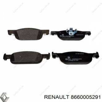 Колодка тормозная передняя Renault Logan II (16-) Motrio 8660005291