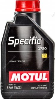 Моторное масло Specific 0720 5W-30 1 л - (7711658107) MOTUL 102208 (фото 1)