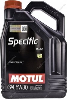 Моторное масло Specific 0720 5W-30 5 л - MOTUL 102209
