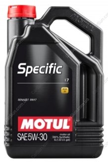 Моторное масло SPECIFIC 17 5W-30 5л - MOTUL 102306 (фото 1)