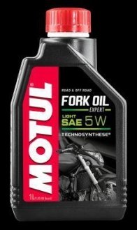 Масло вилочное полусинтетическое "fork oil expert light 5w", 1л MOTUL 105929 (фото 1)
