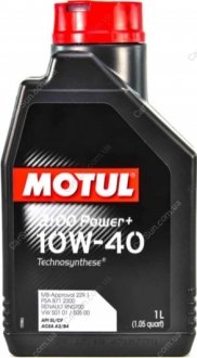 Моторное масло 2100 Power+ 10W-40 1 л - MOTUL 397701 (фото 1)