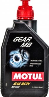 Трансмиссионное масло Gear MB GL-4 80W 1л - MOTUL 807501 (фото 1)