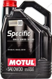 Моторное масло Specific 506 01 506 00 503 00 0W-30 5 л - MOTUL 824206
