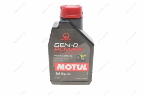 Моторне мастило для 4-х тактних двигунів Gen-D Power 15W40 1L MOTUL 835201