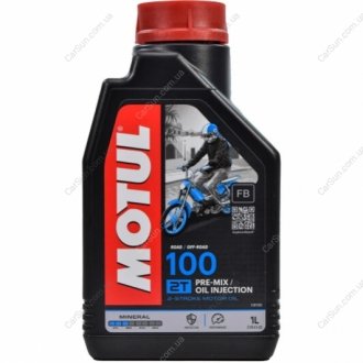 Моторное масло 2T 100 1л - MOTUL 837511 (фото 1)