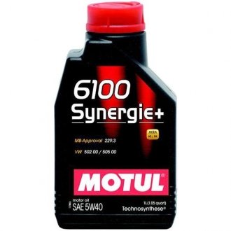 Моторна олива 1л 6100 Synergie+ 5W-40 MOTUL 838411