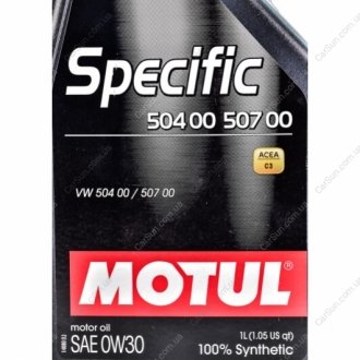 Моторное масло Specific 504.00 - 507.00 0W-30 1 л - (GS55545M4EUR / GS55545M4 / GS55545M2OE) MOTUL 838611 (фото 1)
