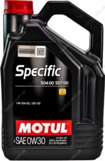 Моторное масло Specific 504.00 - 507.00 0W-30 5 л - (GS55545M4 / GS55545M2OE / GS55545M2) MOTUL 838651