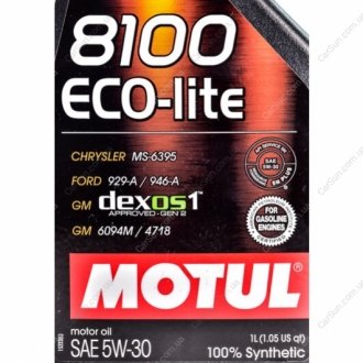Моторное масло 8100 Eco-Lite 5W-30 1 л - (0888080846U) MOTUL 839511 (фото 1)