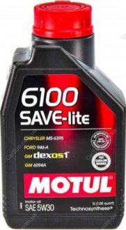 Моторное масло 6100 Save-Lite 5W-30 1 л - (0888080846U) MOTUL 839611 (фото 1)